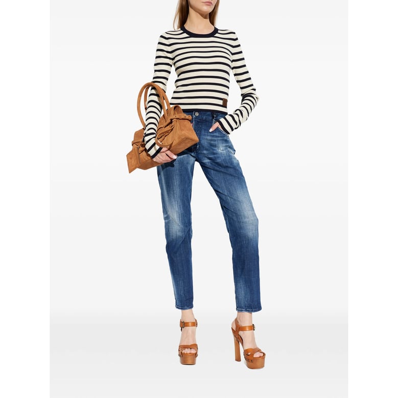 jeans straight-leg blue by Selfnex