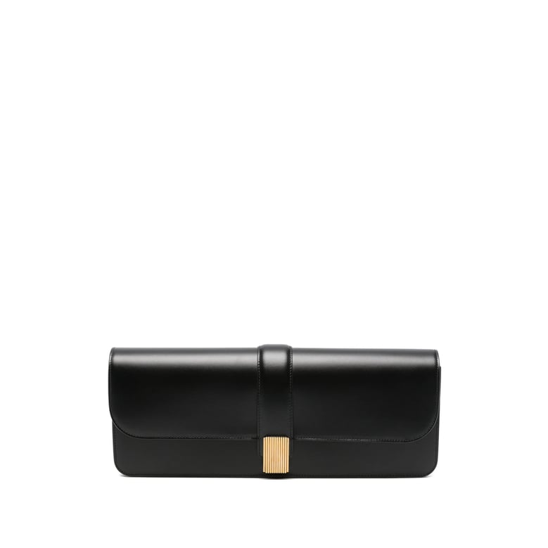 clutch bag calf leather black by Selfnex