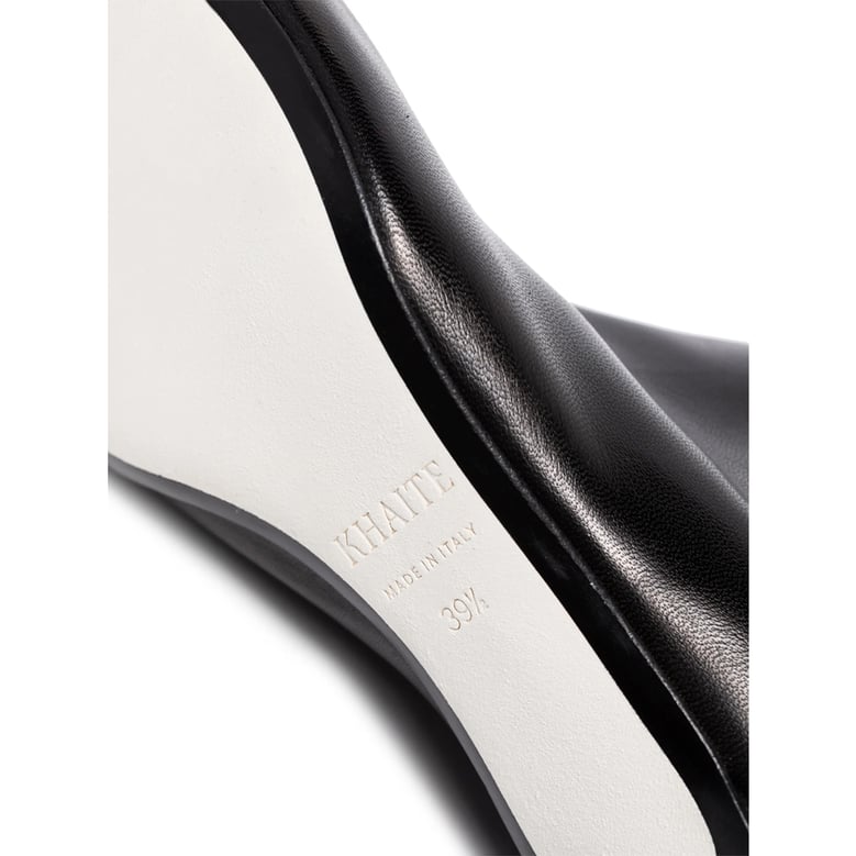 boots knee-high black leather by Selfnex