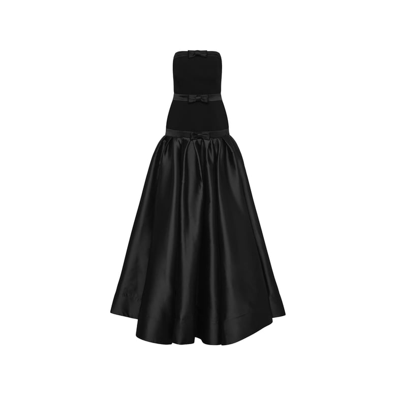dress satin black by Selfnex