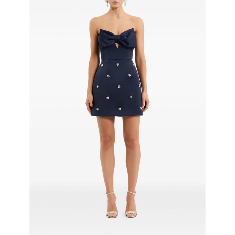 dress in blue satin by Selfnex