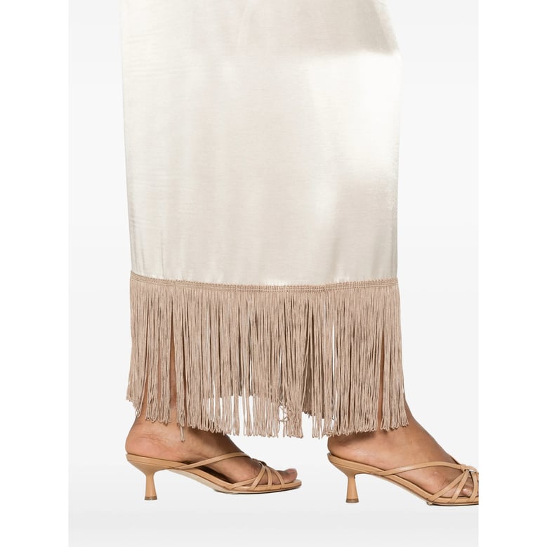 straight skirt, satin wrap by Selfnex