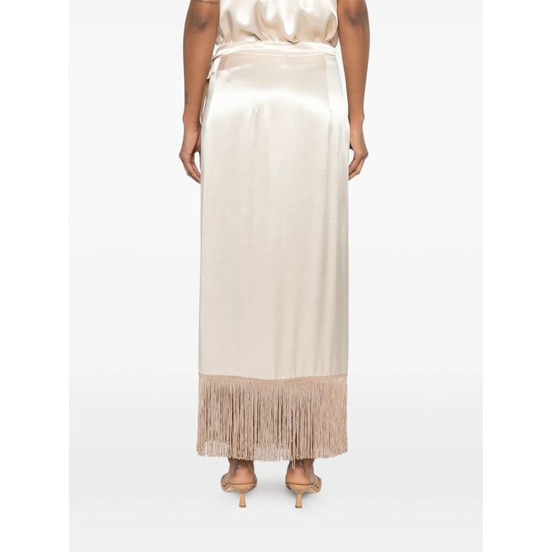 straight skirt, satin wrap by Selfnex