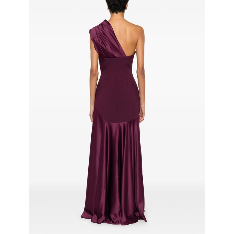 dress one-shoulder purple by Selfnex