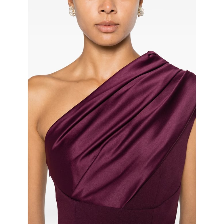 dress one-shoulder purple by Selfnex