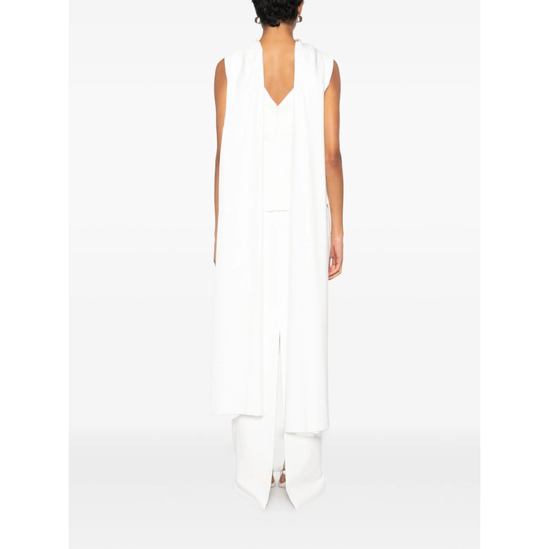 dress high-neck peplum white by Selfnex