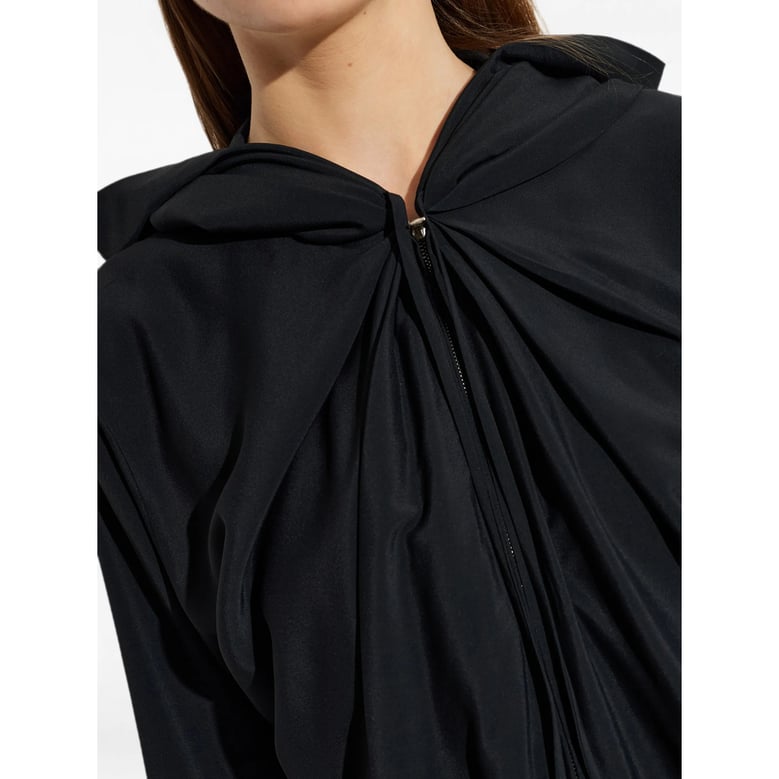 sweatshirt silk-blend black by Selfnex