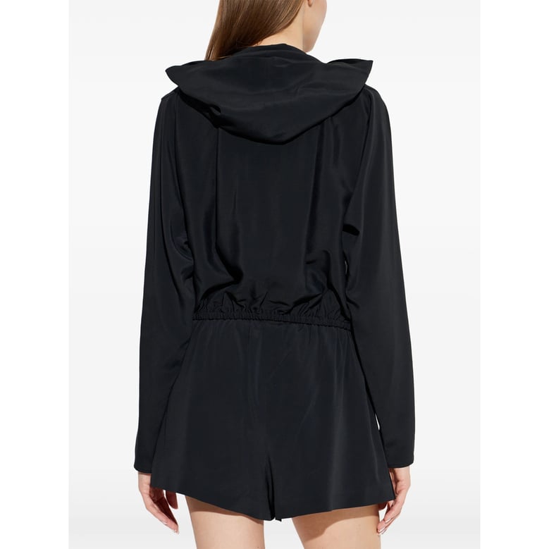sweatshirt silk-blend black by Selfnex