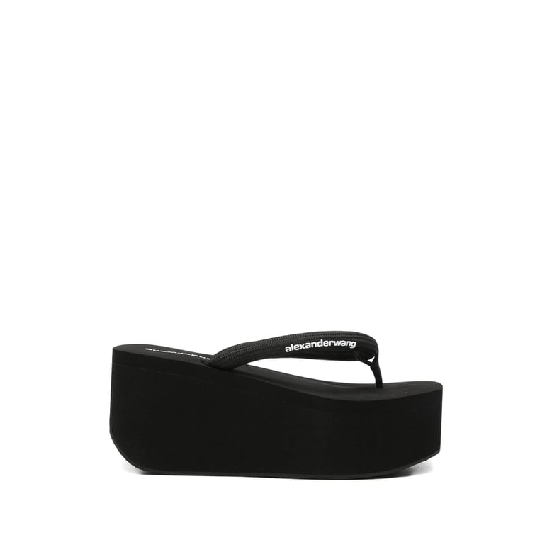 platform sandals black by Selfnex
