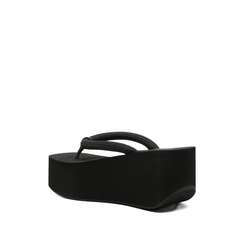 platform sandals black by Selfnex