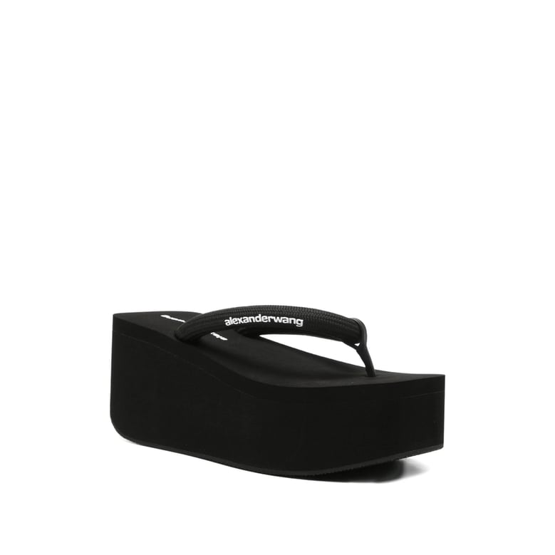platform sandals black by Selfnex