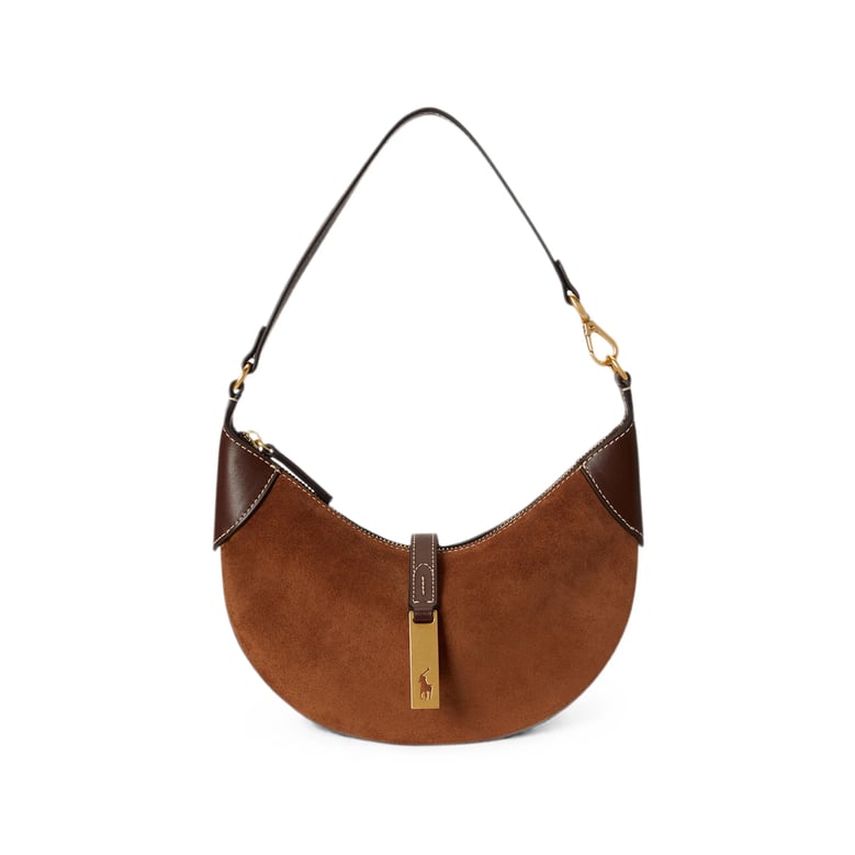 shoulder bag brown calf suede by Selfnex