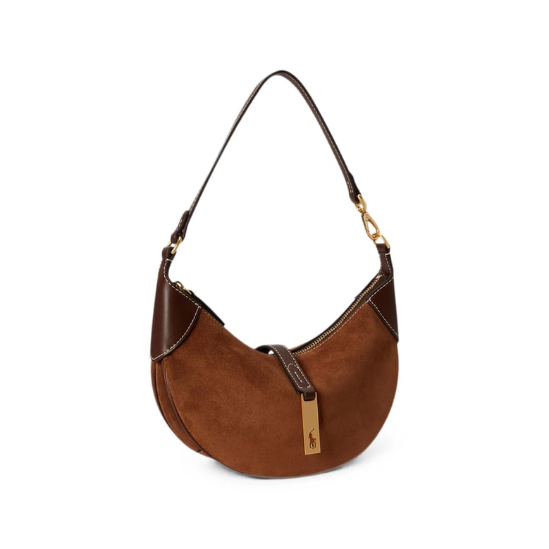 shoulder bag brown calf suede by Selfnex