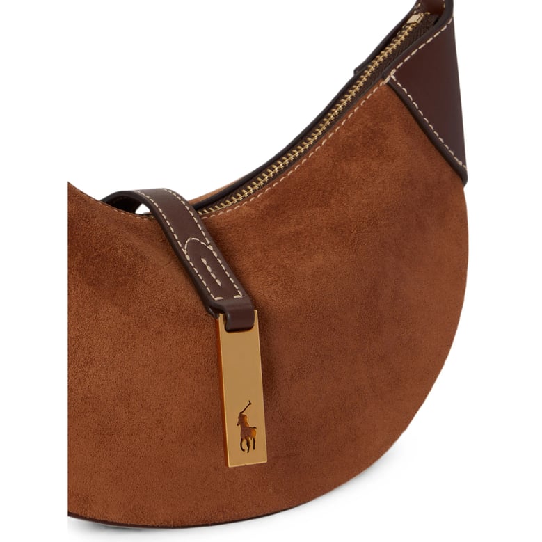 shoulder bag brown calf suede by Selfnex