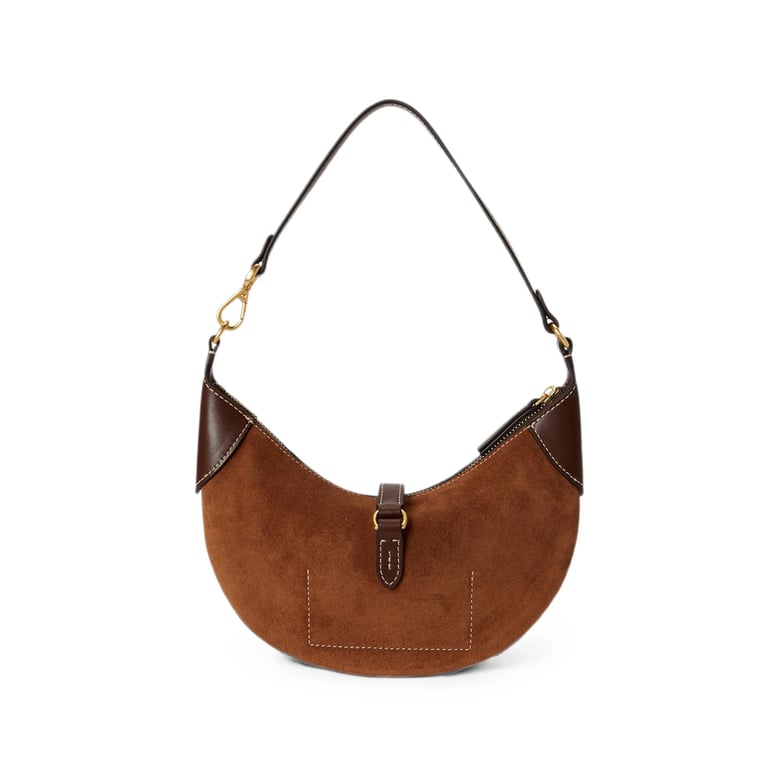 shoulder bag brown calf suede by Selfnex