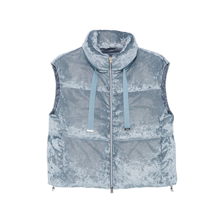 waistcoat blue velvet quilted by Selfnex