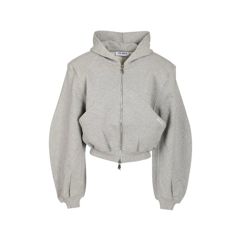 sweatshirt grey embroidered logo by Selfnex