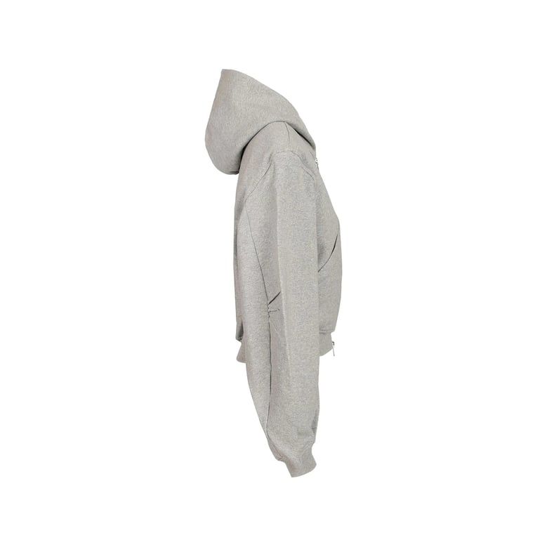 sweatshirt grey embroidered logo by Selfnex