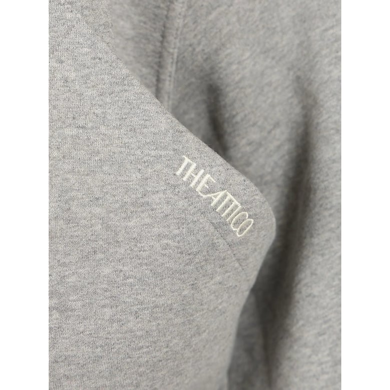 sweatshirt grey embroidered logo by Selfnex