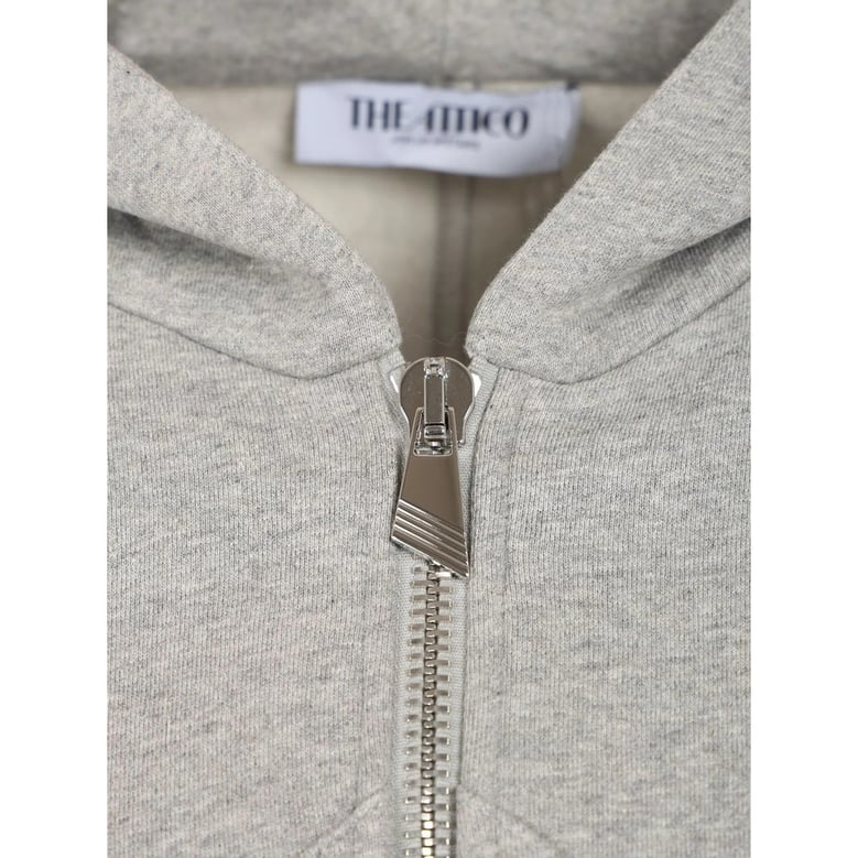 sweatshirt grey embroidered logo by Selfnex