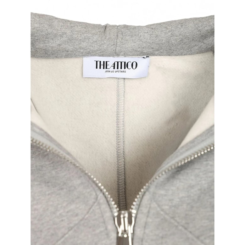 sweatshirt grey embroidered logo by Selfnex