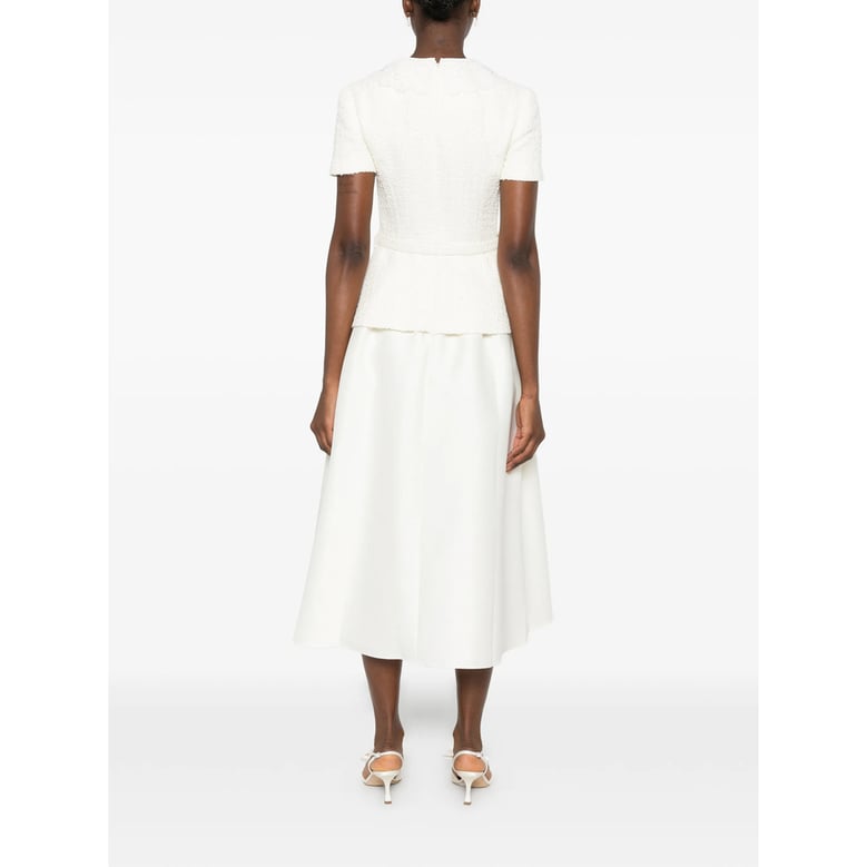 dress bouclé-knit cream by Selfnex