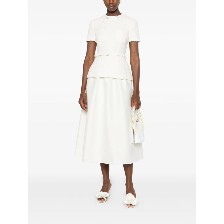 dress bouclé-knit cream by Selfnex
