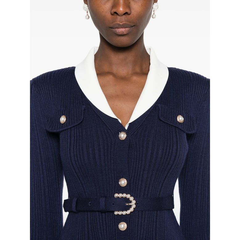 crewneck sweater pf26-131c-n navy by Selfnex