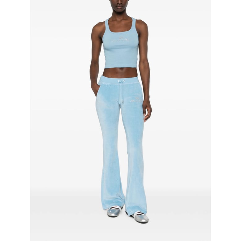 track pants blue velour by Selfnex