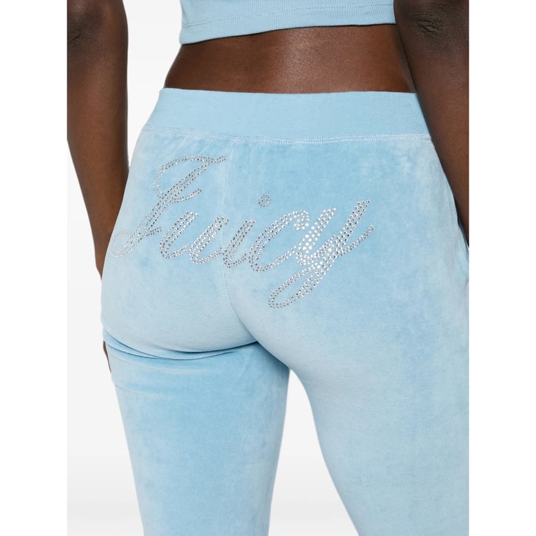 track pants blue velour by Selfnex