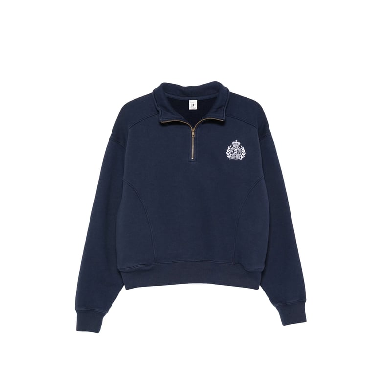quarter-zip sweater blue by Selfnex