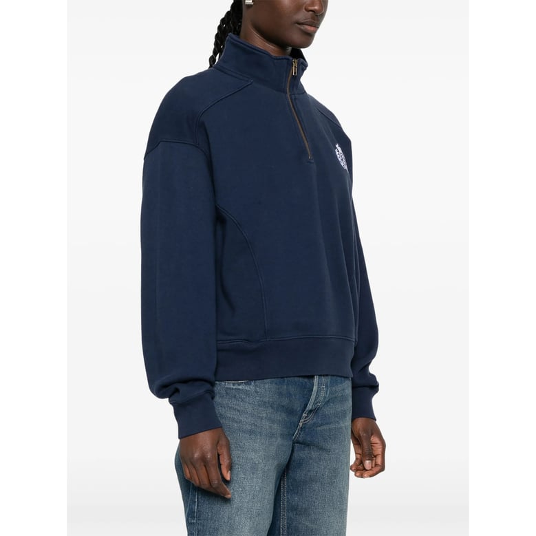 quarter-zip sweater blue by Selfnex