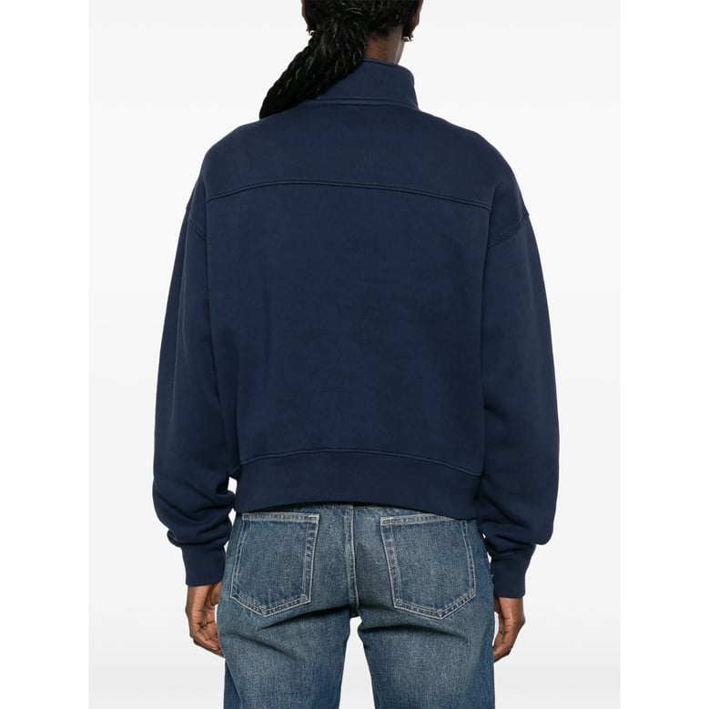 quarter-zip sweater blue by Selfnex