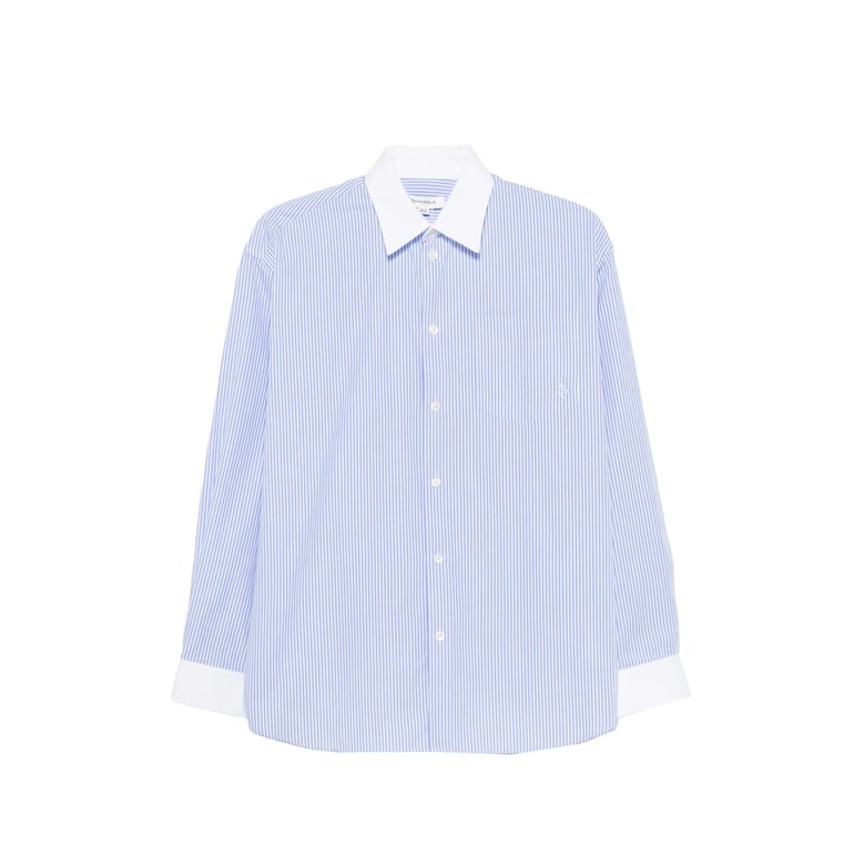 shirt cotton white/blue by Selfnex