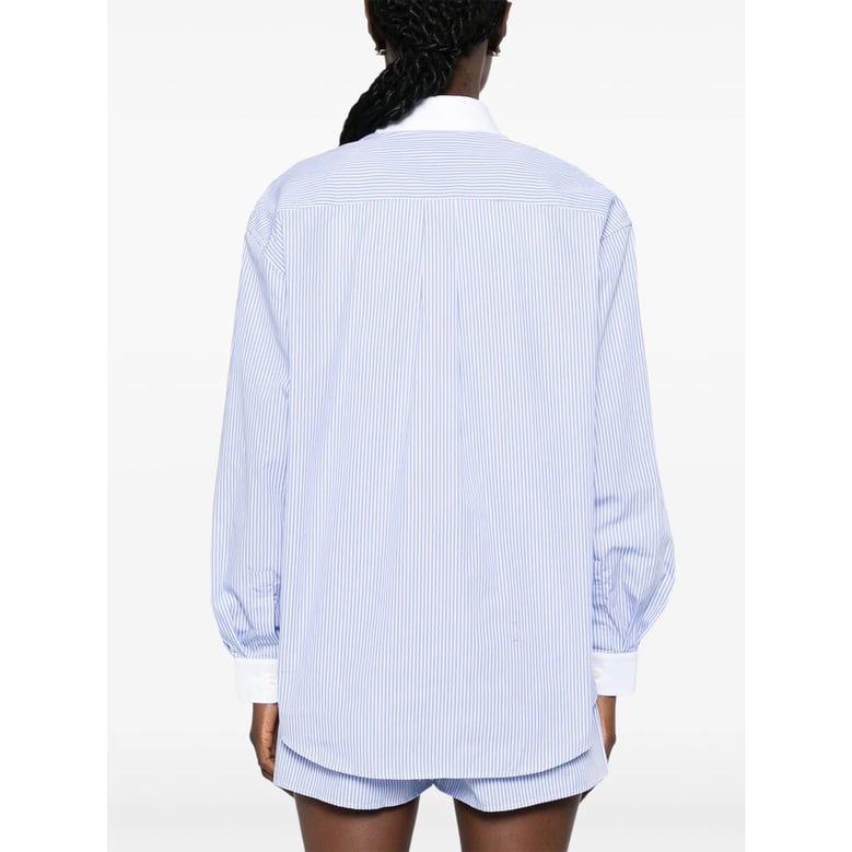 shirt cotton white/blue by Selfnex