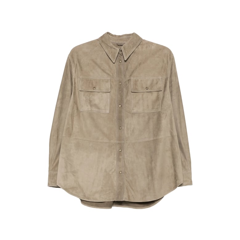 leather shirt neutrals by Selfnex