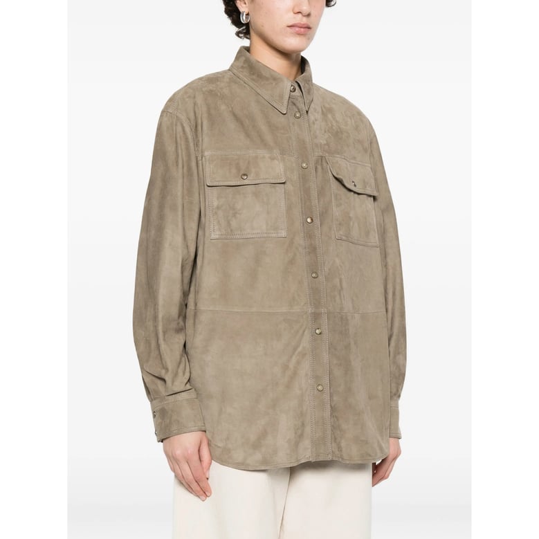 leather shirt neutrals by Selfnex