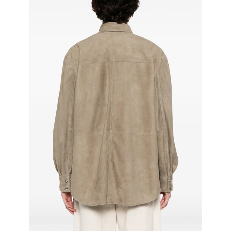 leather shirt neutrals by Selfnex