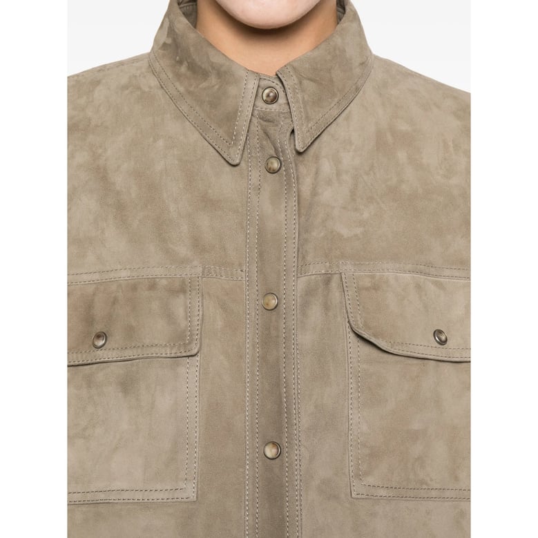 leather shirt neutrals by Selfnex