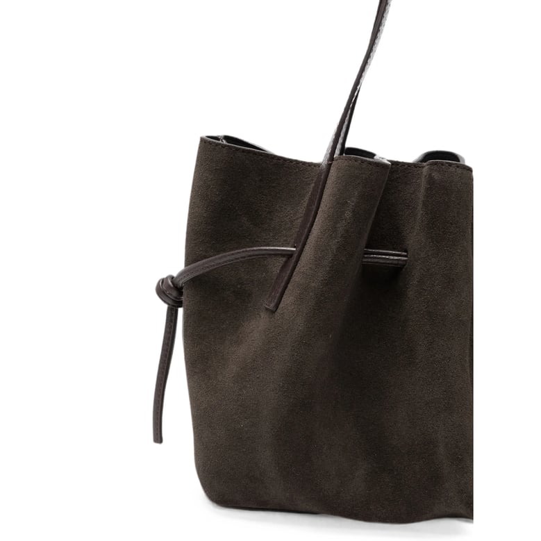 shoulder bag oyster suede brown by Selfnex