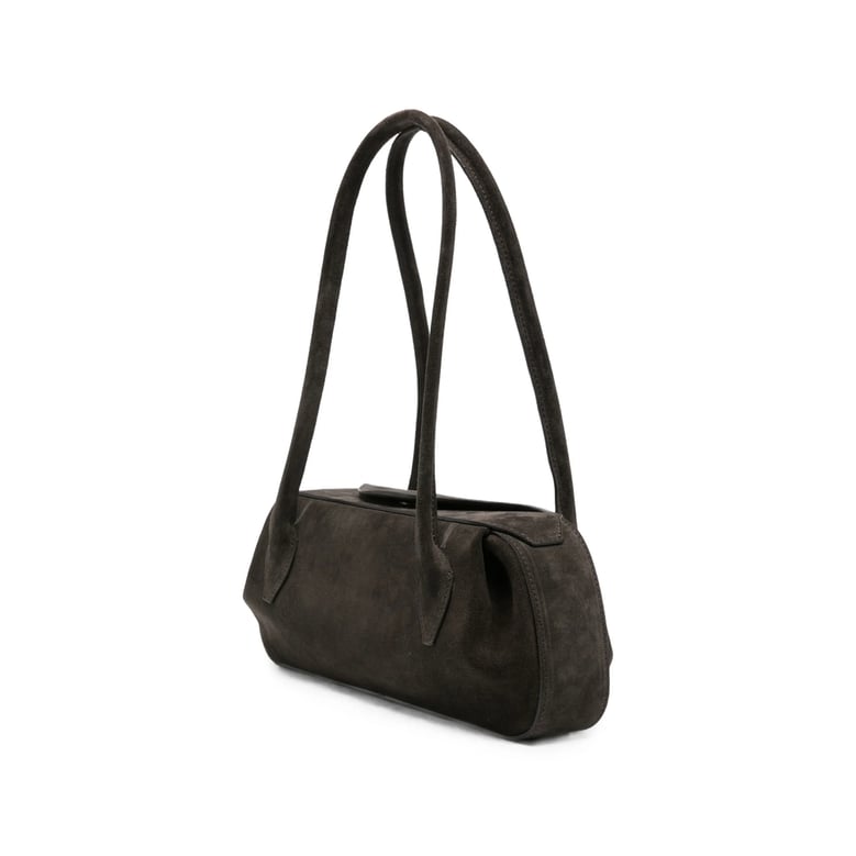 shoulder bag oyster suede brown by Selfnex