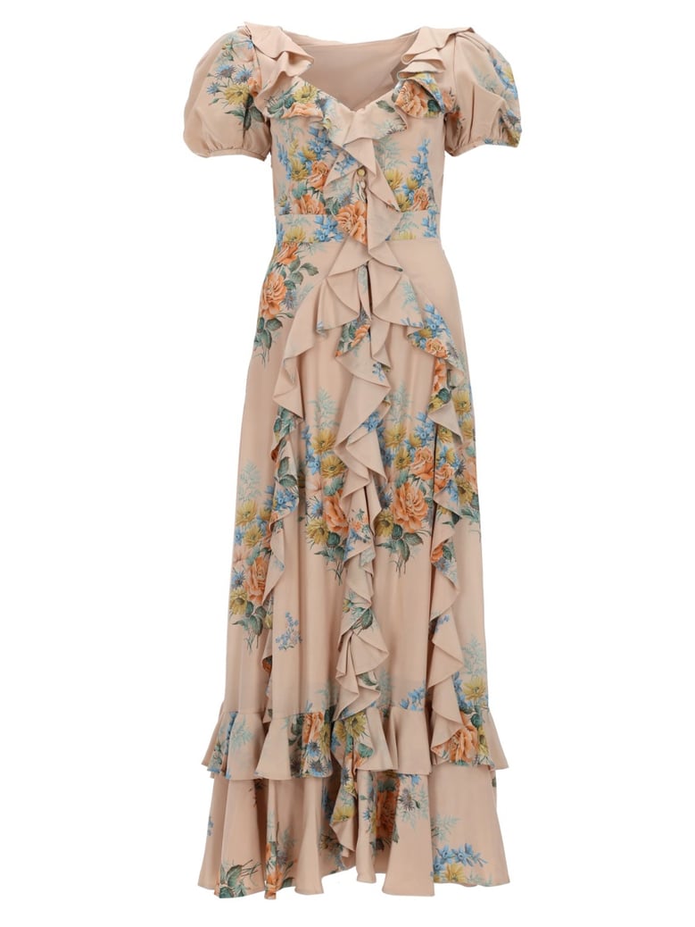 dress silk beige by Selfnex