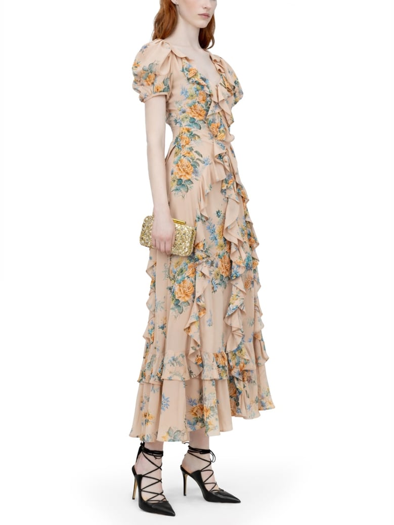 dress silk beige by Selfnex