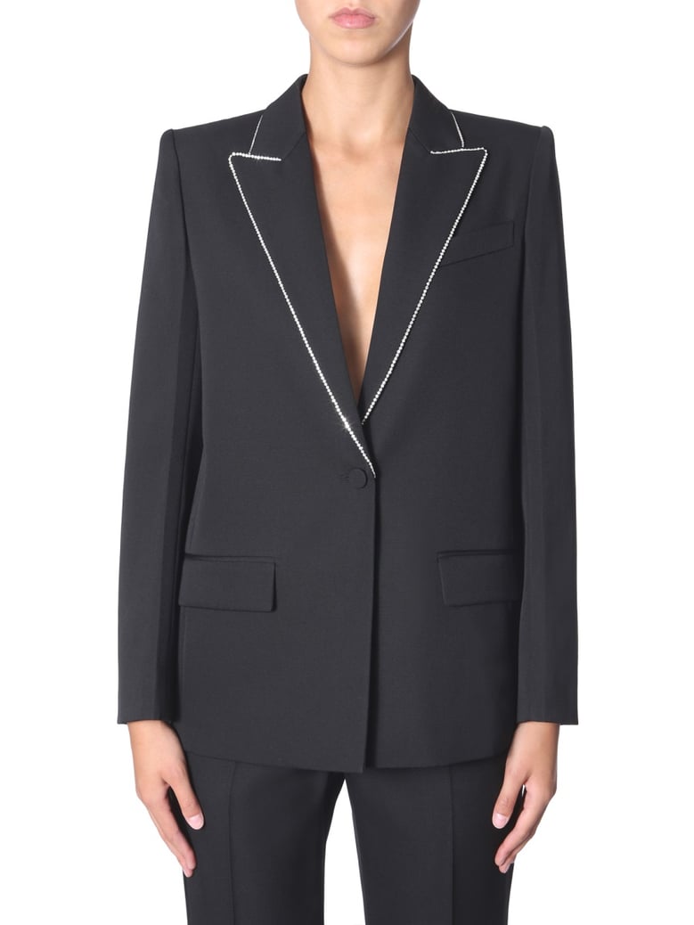 wool blazer with strass by Selfnex