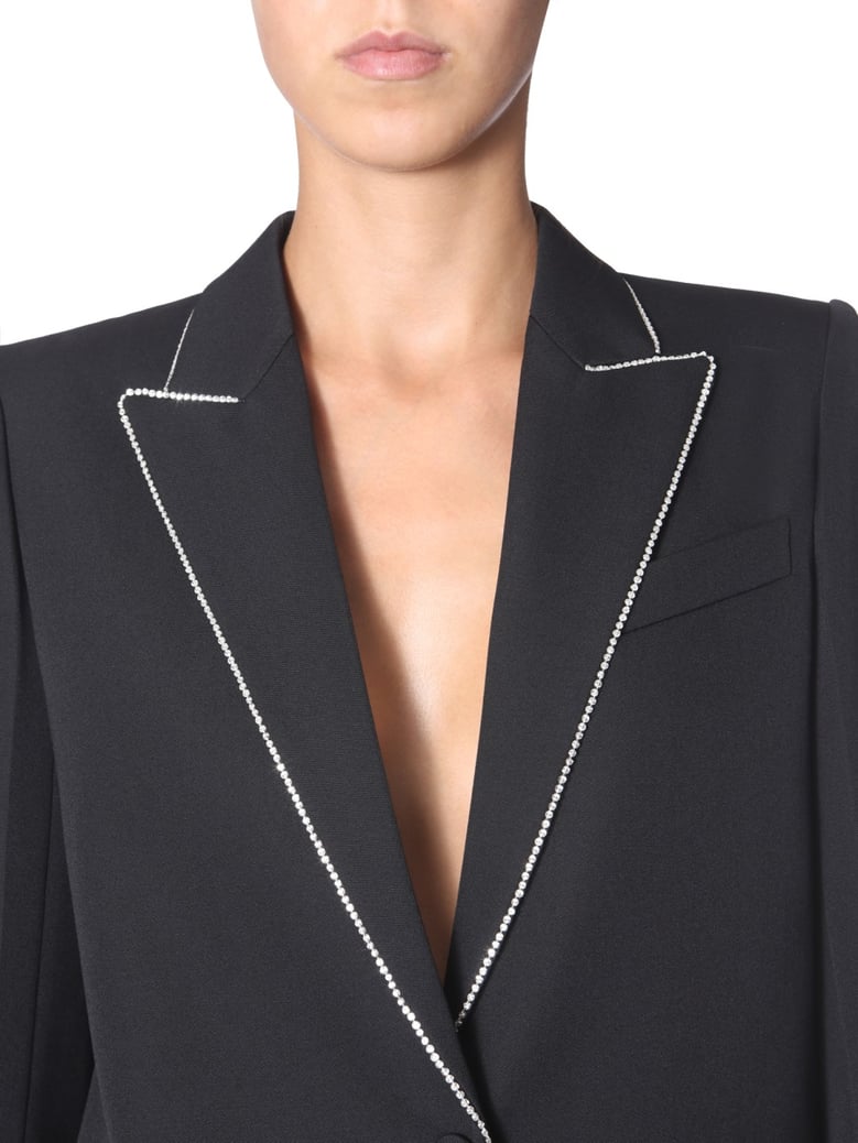 wool blazer with strass by Selfnex