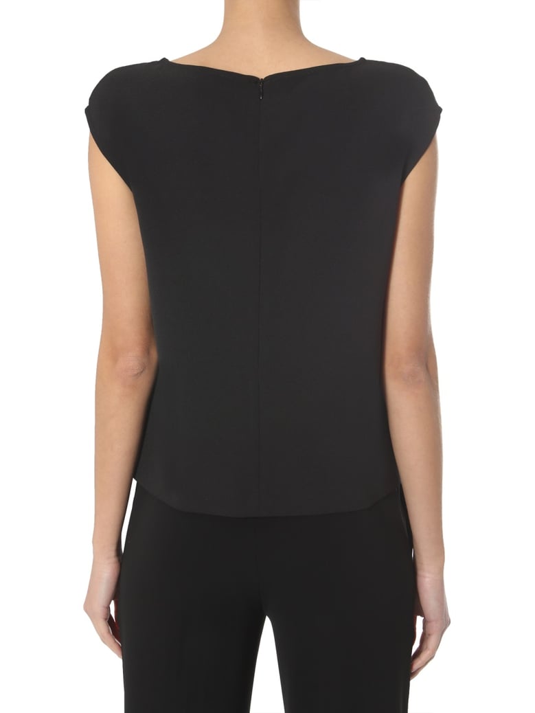 sleeveless top with round neck by Selfnex