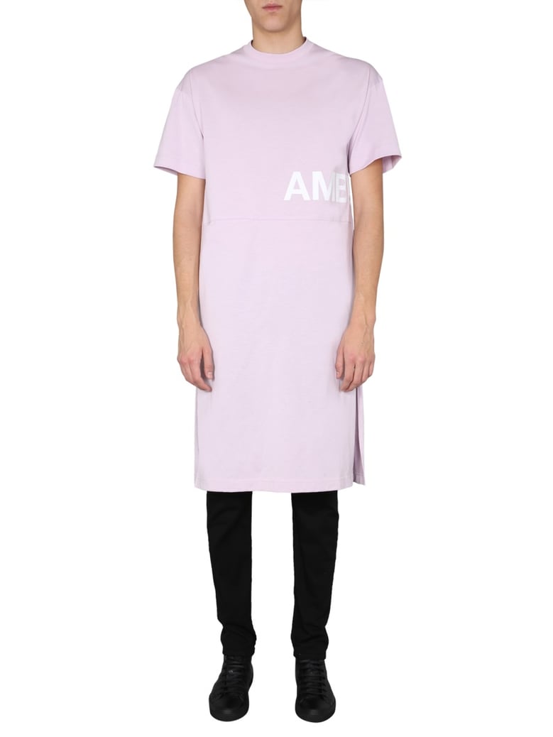 round neck dress with logo print by Selfnex