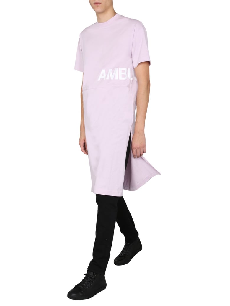 round neck dress with logo print by Selfnex