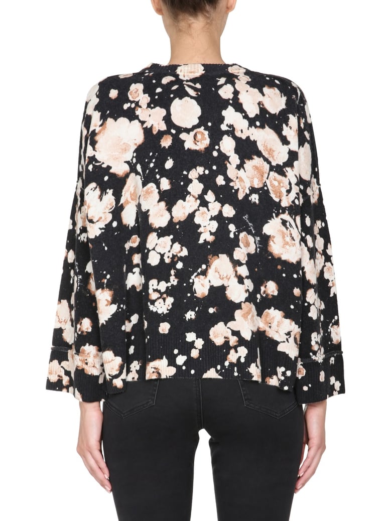 floral crew neck sweater by Selfnex
