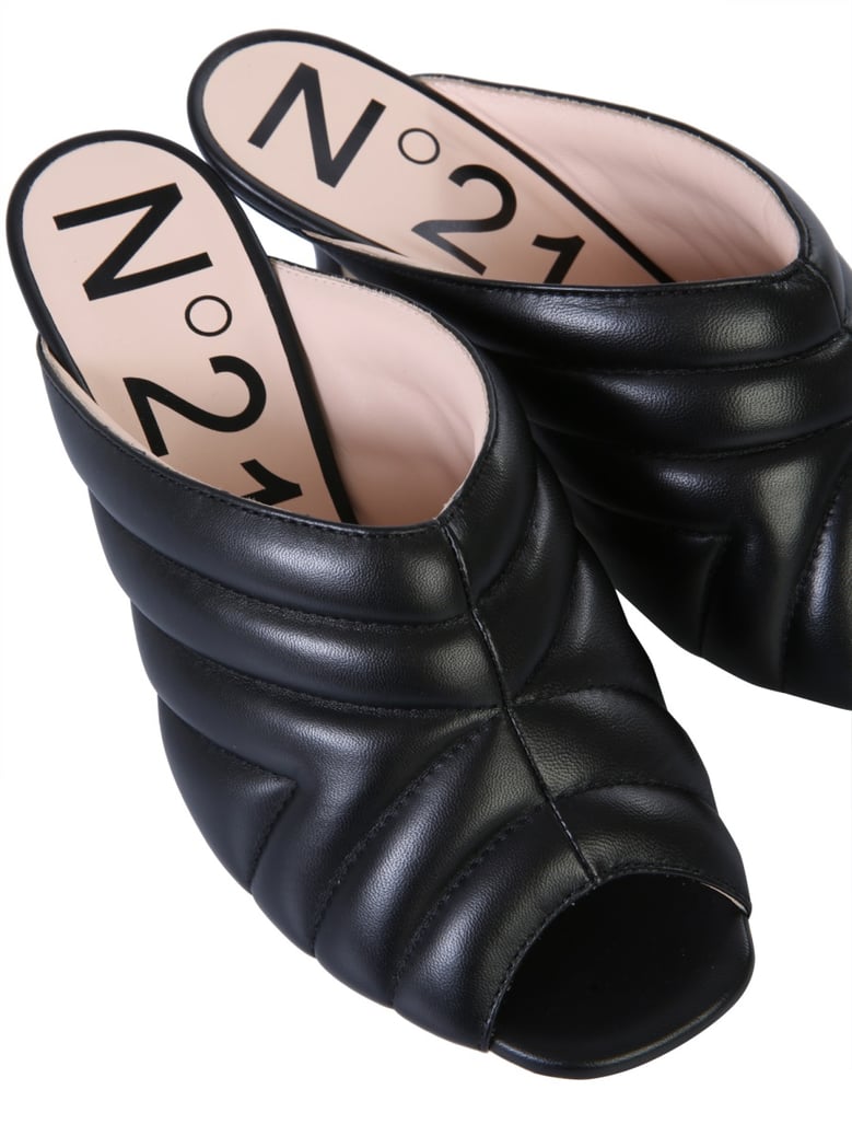 chevron pattern mules by Selfnex